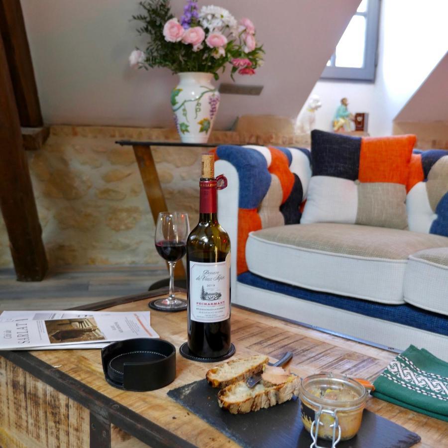 In Sarlat Luxury Rentals, Medieval Center - Loft Stella Matutina -2P-Ascenseur-Climatisation 외부 사진