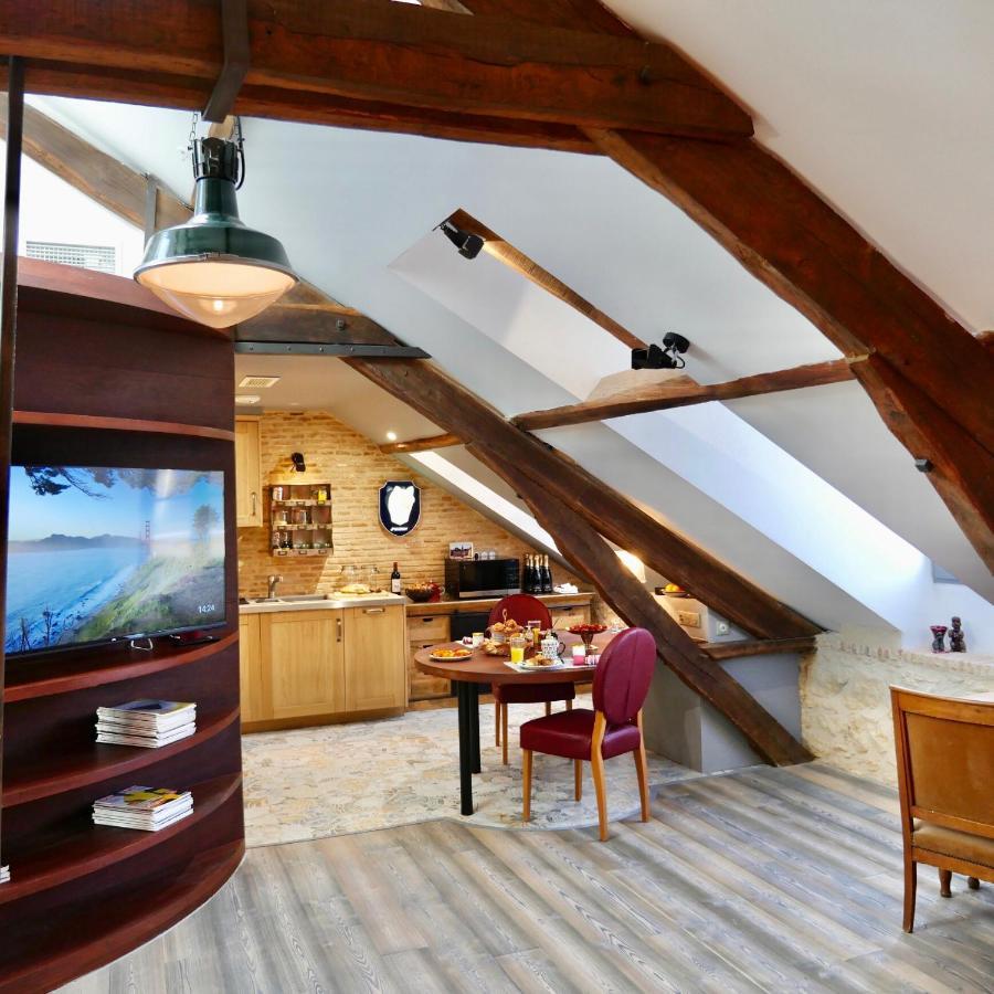 In Sarlat Luxury Rentals, Medieval Center - Loft Stella Matutina -2P-Ascenseur-Climatisation 외부 사진